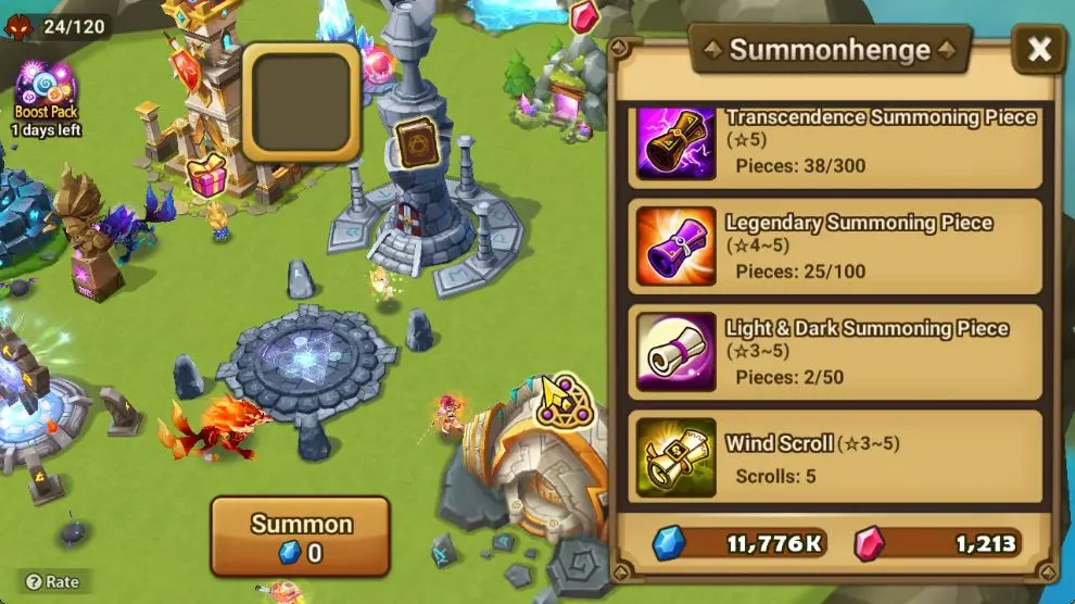 Compte / account Summoner Wars EU - Lvl 53 - 800+ runes - 9 6* - 70+ mons