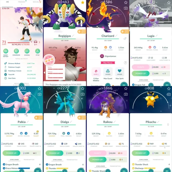 2093 Level 71 Shiny GMax Charizard Shiny DMax Charizard