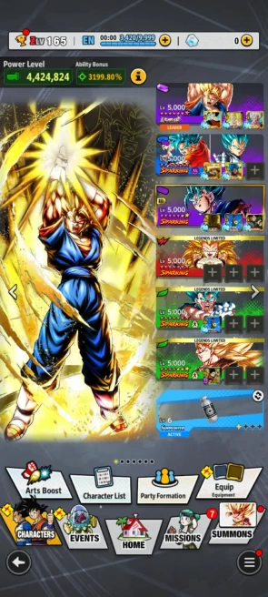 ANDROID+IOS- LR Vegito Full+18 LF (Vegito Full+Gotenks Full+ssj 3 Goku 11s+Super Vegito 9s+Cell 8s+ Good Equipment (D174)