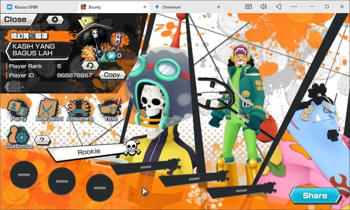 Global|4EX|MWBKP Luffy,BMO Kaido,Winner Island Law,T5Elder Nusjuro|Rank 5|Bandai|Check(OPBR2248)