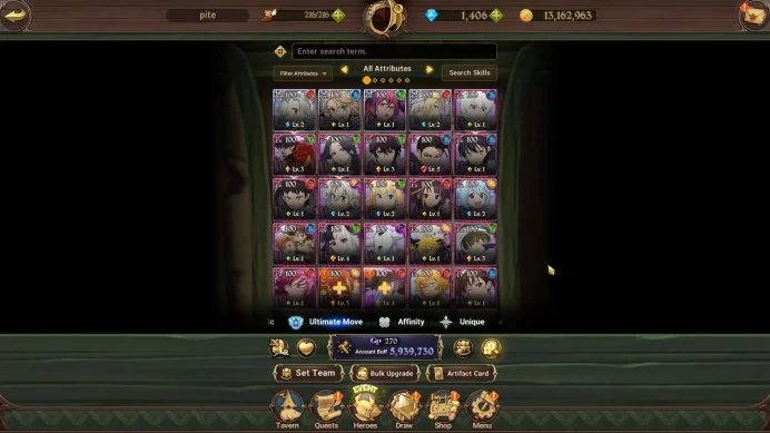 Asia|5,9M CC|5 LR+7 UR+Many Collab|Elizabeth2/6,Roxy,P Brunhild2/6,Aqua2/6,Knight Darkness2/6,Sho K,Etc|1k DM|CodeOnly(SDS4116)