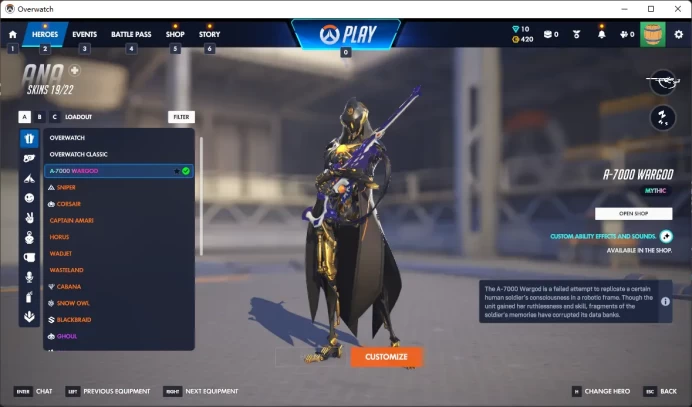 GENJI / 11 Gold Weapons / Full Mail Access / see the picture / Please Read Description / ccbj