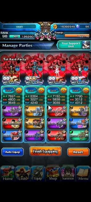 Global|Rank 98|23 Asc+5 TW|[Inumuta,Emiya,Jay,Isllid,Saber,]+TW,Roy,S Miyu,Luahn,Etc|Lpot 222|CheckSS(GS2355)
