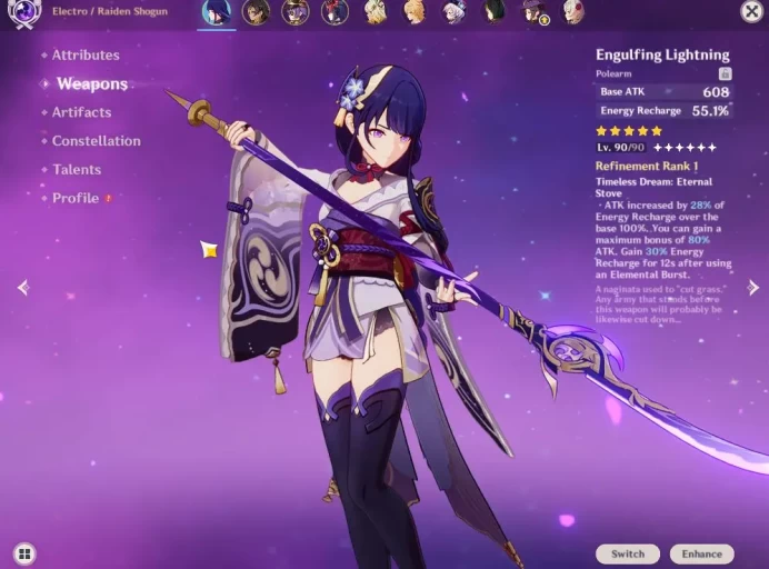 ASIA|AR52|2Limited +2(*5WEP)|Raiden ShogunC4+ Sign,Xilonen,Mona,Tighnari,Etc|Unlock Natlan|McMale|TakeMail|CheckSS(GI5679)