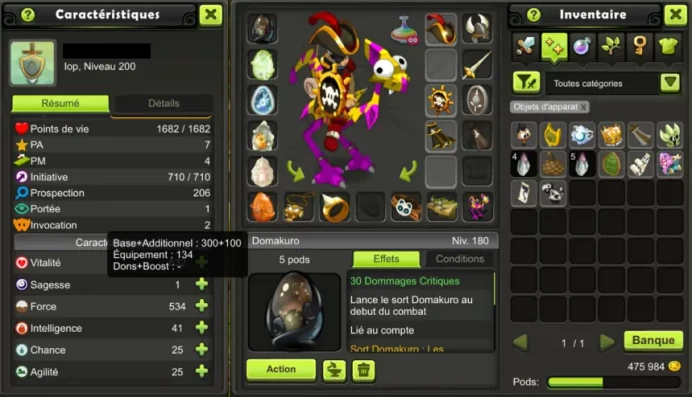 (2 Serveurs) !! IOP 200 KELEROG PARCHO 100 (DOMAKURO/DORIGAMI/SKINS/BUCHERON 100/1M Kamas) / ECA 193 TILIWAN  !! Jamais Certifie, 100% Safe.
