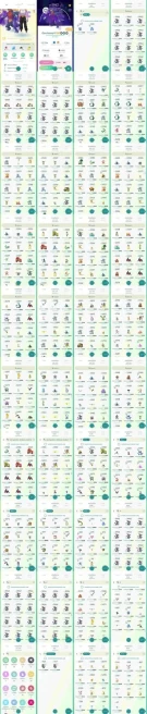 AC1281 -lv 62 Instinct | x38 3000CP | x167 2000CP | x24 Legendary | x2 SHUNDO | x59 shiny | x54 100IV | 3000cp+ x33 Garchomp | shiny Groudon
