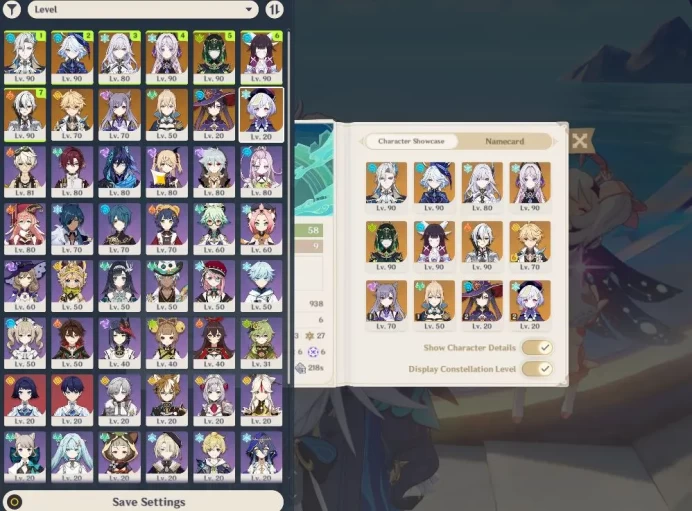 ASIA|ENDGAME|AR58|7Limited+4(*5WEP)|Prem Team Skirk,Columbina,Furina,Citlali,Etc|McMale|TakeMail|CheckSS(GI5683)