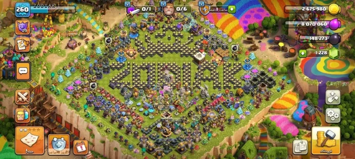 Full warranty-Secure account -Th  18-level 260- gem 1228  - Magic Items-heroes 105/105/92/80/55/-android & ios