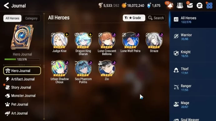 GLOBAL Unverif|8 ML(DK Sharun,Straze,LC Belona,Zio,Etc)+Setsuka,etc|Poh ON|5,5K Energy+1,6K SStone+58K Stigma|Stove|SS(ES3716)