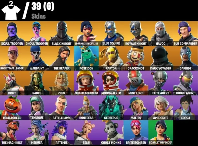[PC/XBOX/PSN] | 39 Skins | OG STW | OG Skull Trooper | OG Ghoul Trooper | Black Knight | Sparkle Specialist | Blue Squire | Royale Knight