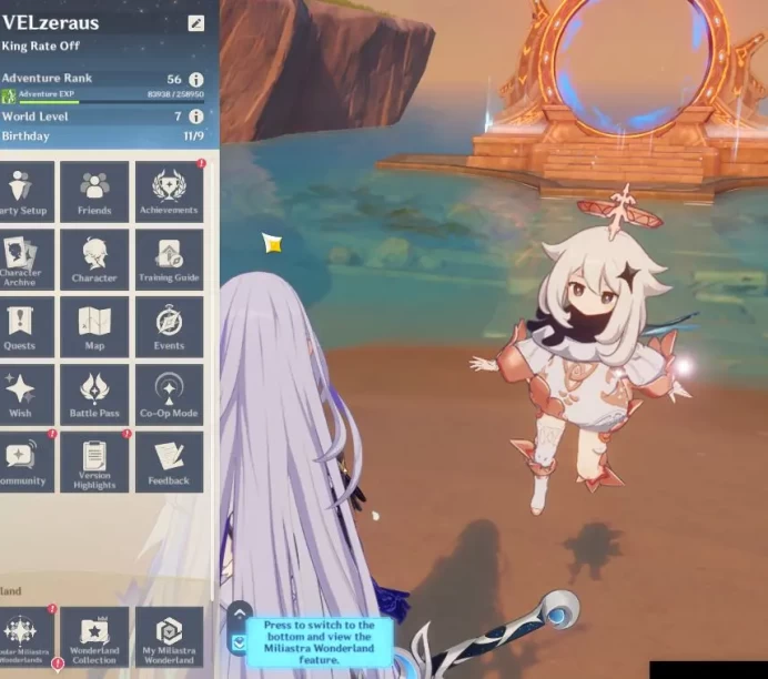 ASIA|AR 56|7 Limited+1(*5Weapon)|Skirk,Escoffier,Kazuha,Clorinde,Navia,Mualani,Alhaitam|MC Male|Free HSR|TakeMail|Check(GI5692)