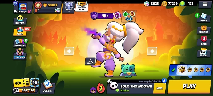 [Code 9279] Level 184 / 53k Trophy + 266 Skins / 48 Hypercharges / Very Cheap