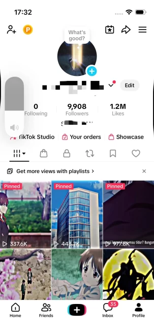 Instanly Delivery/ 9.9K Real Followers+1.2M Real Likes/ Tiktok Shop For Creator/ Live Stream/ Full Access