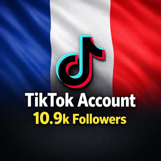 FR France| Account | TikTok Account 10.4k Real Followers 128.1k Likes Full access+Live Acess