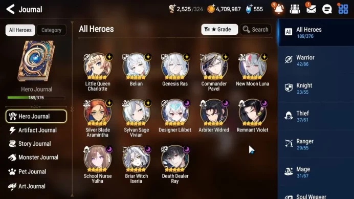 GLOBAL Unverif|13 ML(SN Yulha,NM Luna,Belian,SS Vivian,Etc)+Stark,SF Sigret,Ruiza,Etc|101K Stigma|294 Speed Ran|Stove(ES3730)