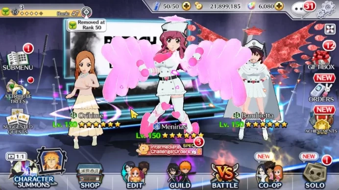 [GLOBAL]6K Orbs+Fresh All Story|TYBW26[Bambietta,Meninas],TYBW24[Kensei,Orihime],Halibel Unleashed,Etc|CE ON|Klab ID(BBS2523)
