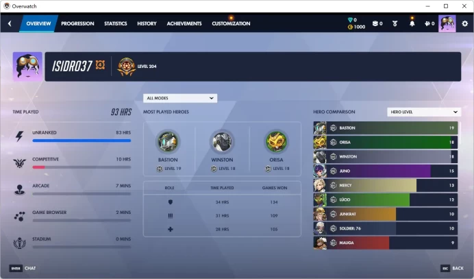 PHOENIX / 1000 Overwatch Coins / Full Mail Access / see the picture / Please Read Description