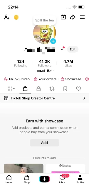 Instanly Delivery/ 41K Real Followers+4.7M Real Likes/ Tiktok Shop For Creator/ Live Stream/ Full Access