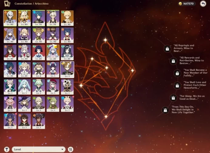 ASIA|MIDGAME|AR47|2Limited+27(*4Character)|[Arlecchino,Xilonen]Keqing,Mizuki|McMale|Reoni On|TakeMail|Check(GI5700)