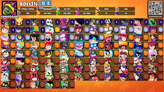 38K Trophies LVL117 | 93/101 Brawlers | 19 Max Brawlers - 15 Hypercharges | 210 Skins | 468 Pins | 275 Icons |Legendary, Max Power, Rank 35 rank