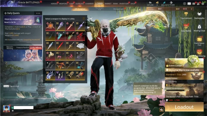 NA274 | Lv 324 - 16 RED - 9 Red Outfit - 7 Red Weapon - 59 Skin Outfit Legendary - 72 Skin Legend Weapon - 180K SILK