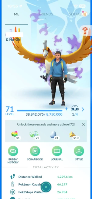 Level 71, 7 Legendary IV100, 191 Shiny, 231 Legendary, 166 IV 100, 13 Shiny Legendary, 62 Shadow Legendary