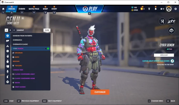 100 MYTHIC PRISMS / DOOMFIST / Snow Angel / MERCY / Full Mail Access / see the picture / Please Read Description / newbe