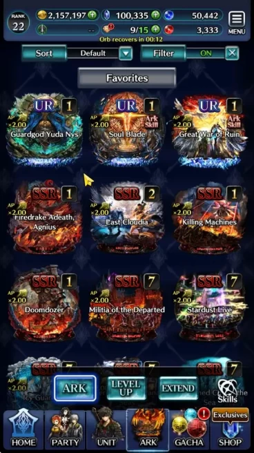 GLOBAL|100K Cryst|TopTierUnit (Emperor Lonardo,DL Balezar+Ark,KOG Mauna,G Ilaha,Demon Alice,POG Zero,etc) 3 UR ARK|Code(LC1188)