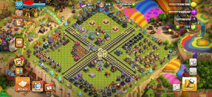 TH18 Semi-Max | Rarest GW skin | Epic Equip | ID Local | Perfect war account