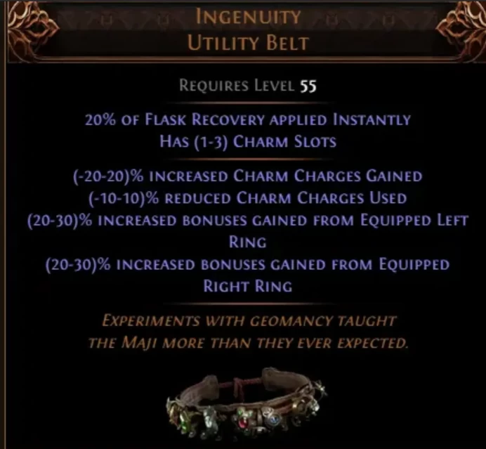 Ingenuity Utility Belt 30-30% Bonuses | Rise of the Abyssa