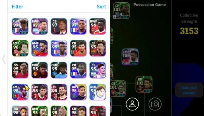 Mobile|Didier Drogba(Bullet Header),Michel Owen(Acc Burst),Desire Doue(Blitz Curler),Etc|TakeEmail|(EF1565)