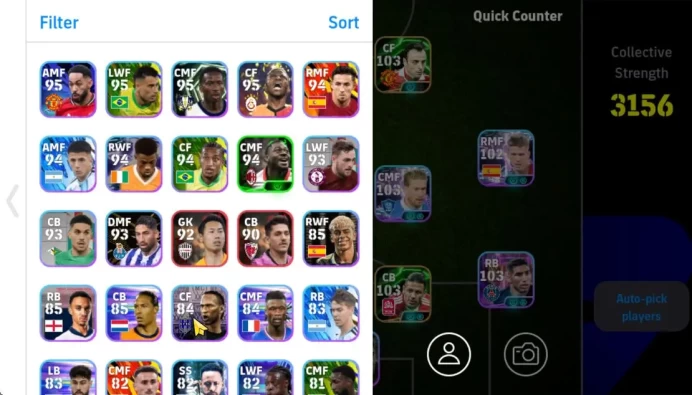 Mobile|Desire Doue(Momentum Dribbling),Dani Olmo(Phenom Pass),Kevin De Bruyn(Phenom Pass),Etc|TakeEmail|(EF1566)	