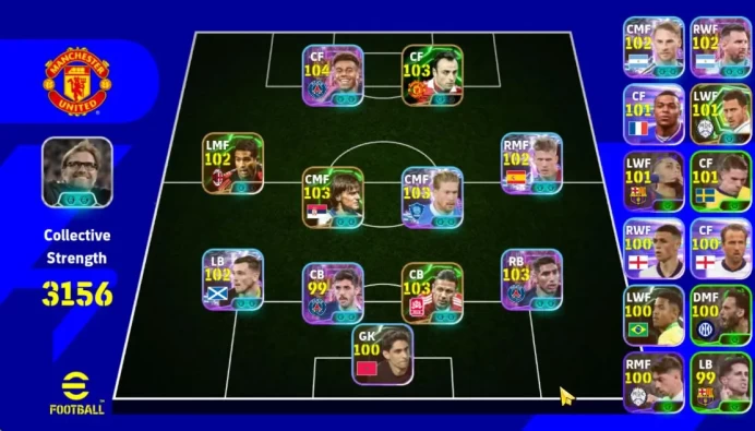 Mobile|Desire Doue(Momentum Dribbling),Dani Olmo(Phenom Pass),Kevin De Bruyn(Phenom Pass),Etc|TakeEmail|(EF1566)	