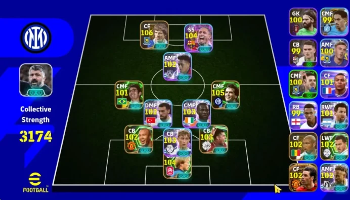 Mobile|BigTime Ruud Van Nesteroy,GianFranco Zola(Momentum Dribbling,Blitz Curler),Neymar Jr(BlitzCuerler),Etc|TakeEmail|(EF1568)	