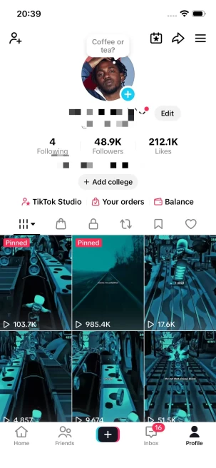 Instanly Delivery/ USA Monetized 48K Real Followers+210K Real Likes Account/ Creator Rewards Program Activated/ Full Access