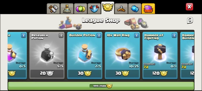 Town hall 17 Xp 237, 12 equipment epic, 999 medals cwl,C5961