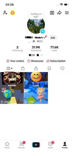 Instanly Delivery/ 31K Real Followers+70K Real Likes/ Tiktok Shop For Creator/ Live Stream/ Full Access