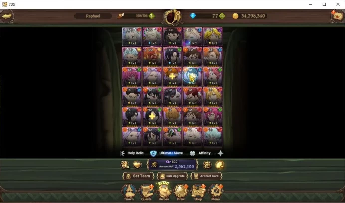 Asia |1,4M CC| 1 Seventh Spring Box | 1 LR+4 UR+Collab FF|Elizabeth,Salos3/6,Sabunak2/6,Mael2/6,DKM,Shinra|Code Only(SDS4144)