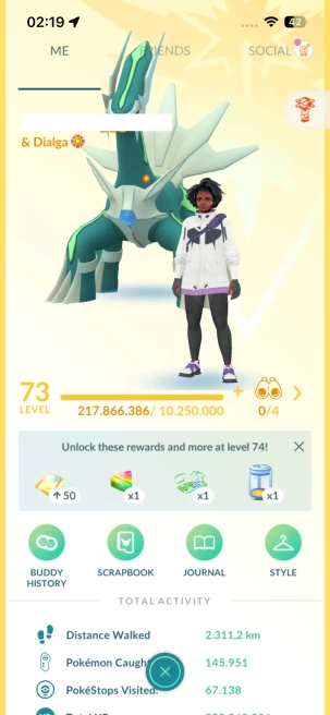 Level 71, 3 Legendary IV100, 520 Shiny, 184 Legendary, 56 IV 100, 11 Shiny Legendary, 27 Shadow Legendary