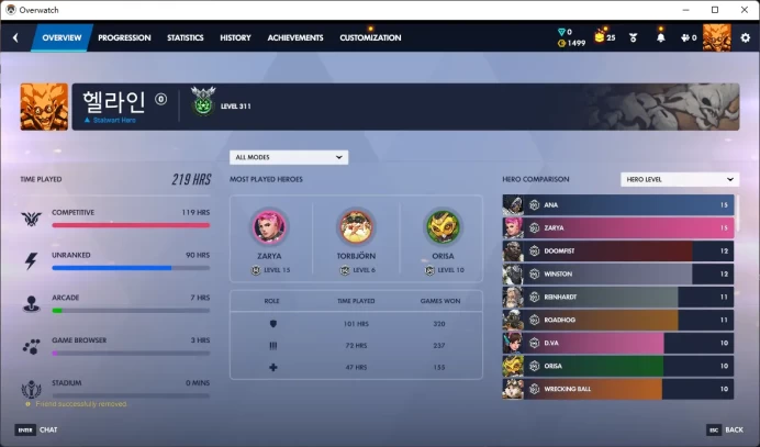 1440 Overwatch Coins / 7500 LEGACY COMPETITIVE POINTS / / Full Mail Access / see the picture / Please Read Description / ljdf