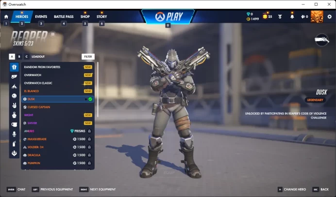 1440 Overwatch Coins / 7500 LEGACY COMPETITIVE POINTS / / Full Mail Access / see the picture / Please Read Description / ljdf