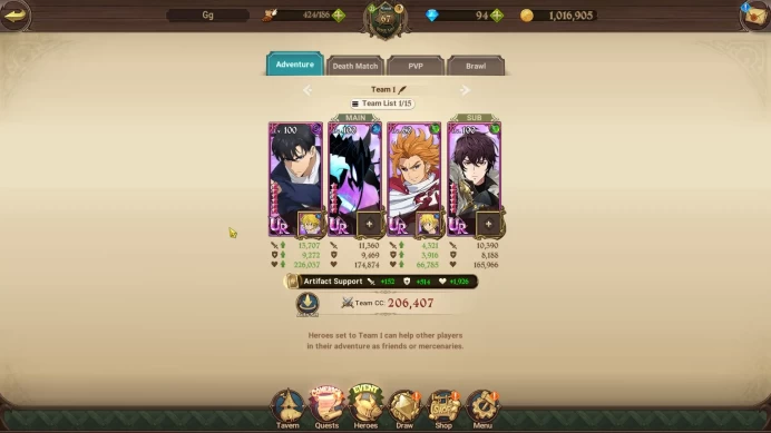 Asia|3,5M CC|1 LR+8 UR+Full Collab SoLev|Elizabeth,Sabunak,Gowther3/6,Meresca,Skuld,Arthur,Thor,SJW,Beru,Etc|Code Only(SDS4159)