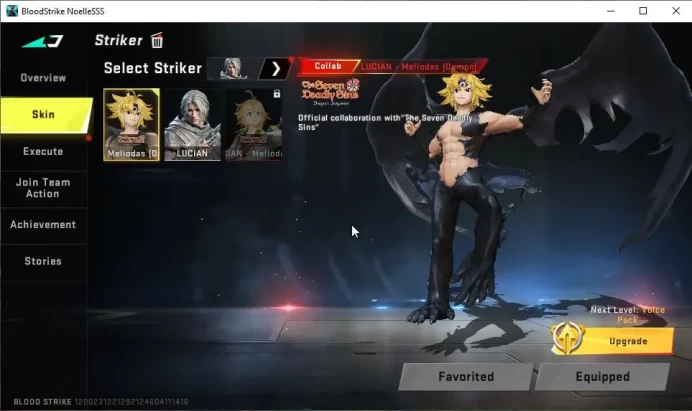 ASIA|Collab 7DS [Demon Meliodas,AK47-Sacret]|3 ULTRA [2 ETHAN,Kar98K Lv2]|Limited AR97-Ascendant,KAINDA-Apex|NetEase|(BLS3770)