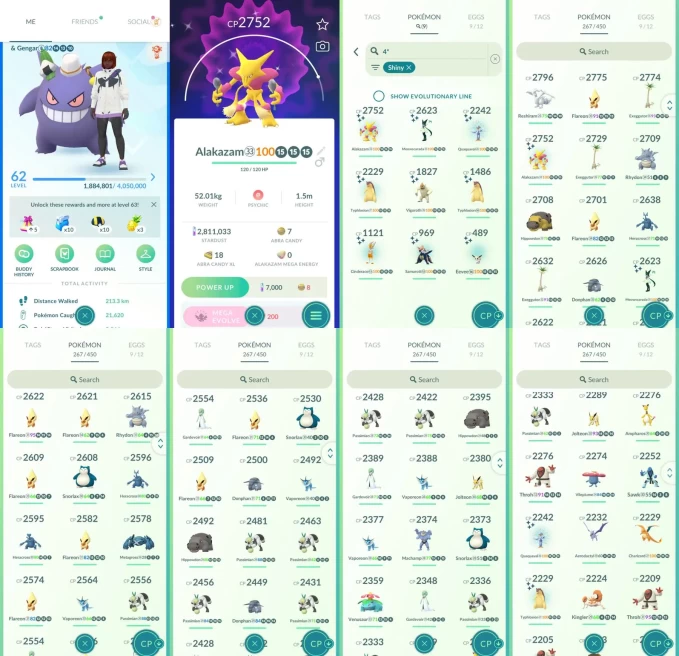 AC1420 -lv 62 Mystic | x91 2000CP | x2 Legendary | x9 SHUNDO | x57 shiny | x19 100IV | Gengar Halloween | Shundo Typhlosion Cinderace Quaval Eev