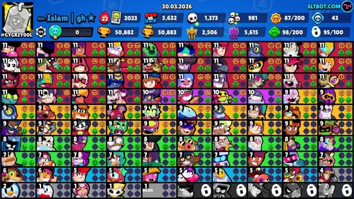 TROPHY 50K-BRAWLER 95-MAX BRAWLER 34-HYPERCHARGE 27-ICON 360-SKINS COLLECTION 235-OLD COLLECTION AVAILABLE-BEST-DEAL