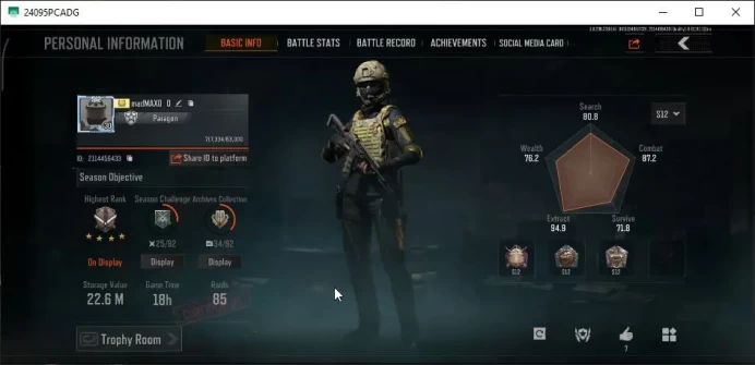 MOBILE Lv30|SV 22M|CV 18M|B AN-94,epic:Peak AEK,Ceremonical MCX,DS ACE31,Forest MP5,Etc|CN ON|Infinite|CheckSS(AB2905)