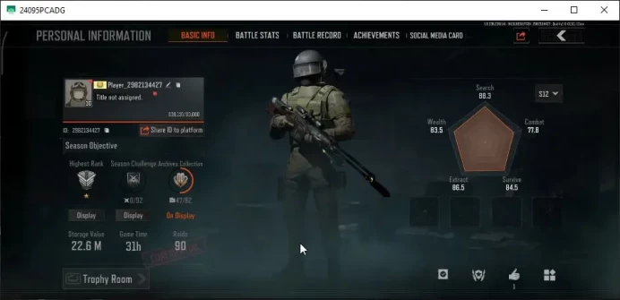 MOBILE Lv30|SV 22M|CV 18M|SS AX50,epic:Abomi.Vector 9GM AK-12,DS ACE31,Speed SQB M110,Etc|CN ON|Infinite|CheckSS(AB2906)