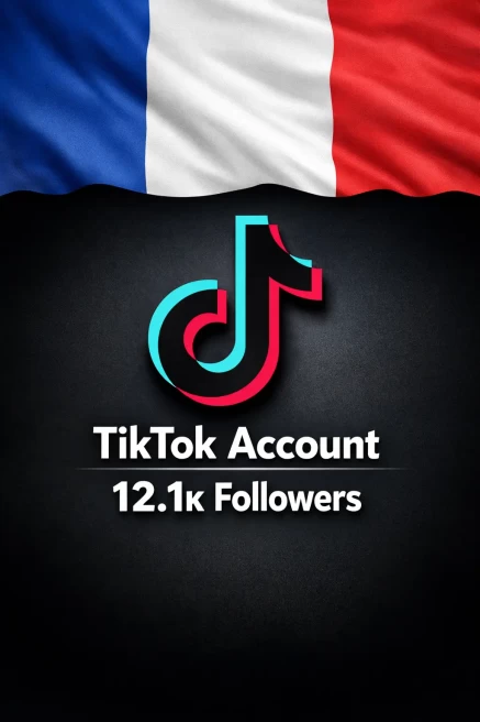 FR France| Account | TikTok Account 12.1k Real Followers 81.3k Likes Full access+Live Acess