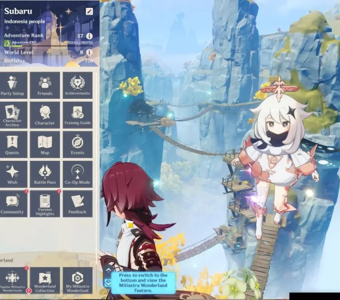 ASIA|AR 57|8 Limited +5(*5Character)|Flins+Sign,Furina,Yelan,Arlecch,Nefer,Albedo,Zhongli|MC Male|TakeMail|Check SS(GI5730)	