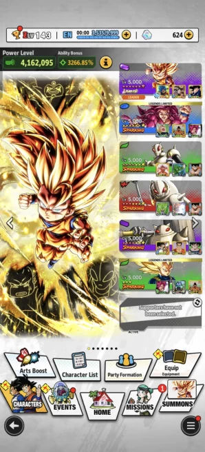 B61-IOS+Android-Full Team Daima+LR SS3 Goku Full Red Star+SS4 Goki+SS3 Vegeta Mini+Goku Mini Zenkai+Equipment